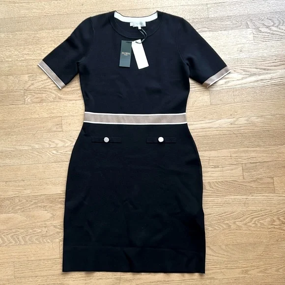 Dresses | Nwt Black Knitted Dress By Hobbs London Never Worn Perfect  Condition Usa Size 8 | Poshmark